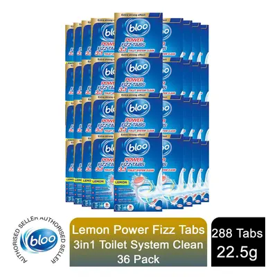 Bloo Power Toilet Fizz Tabs, Drain Deep Cleaning Bad Odour, x 25g Pack