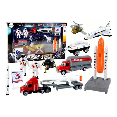 Space Adventure Toy Set: Rocket, Truck & Astronauts - Pcs