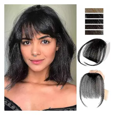 Clip In Bangs For Women 100% Human Hair Extensions Wispy Bangs Fringe With Temples Hairpieces Ai