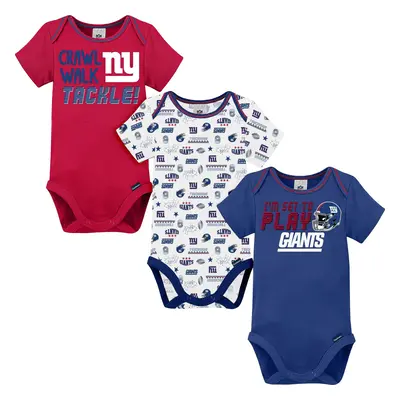 Gerber Unisex Baby Baby Boys NFL Pack Short Sleeve Onesie Bodysuit Team Color Months