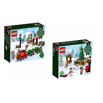 2 Christmas Sets: Lego Christmas Train Ride & Christmas Town Square