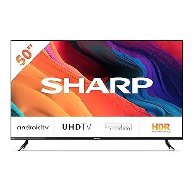 SHARP 4T-C50FL6KL2AB Inch Smart TV 4K LED TV Unit with Google Assistant Hub