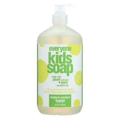 Everyone 3-in-1 Soap for Every Kid Safe Gentle and Natural Shampoo Body Wash and Bubble Bath Tro