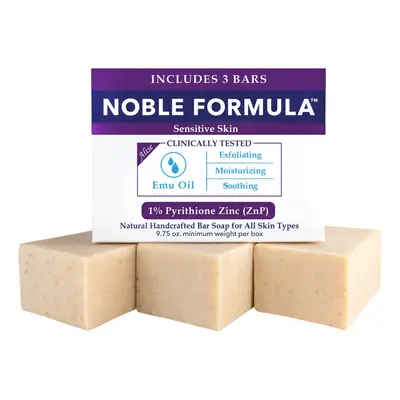 Noble Formula 1% Pyrithione Zinc (ZnP) Original Noble Emu Formula Alise's Emu Oil Bar Soap Desig