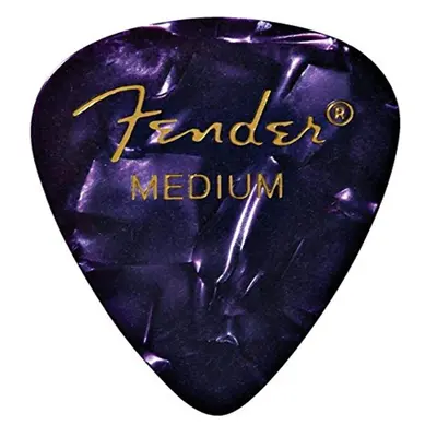 Fender Premium Celluloid Guitar Picks Shape Purple Moto Medium 144-Pack