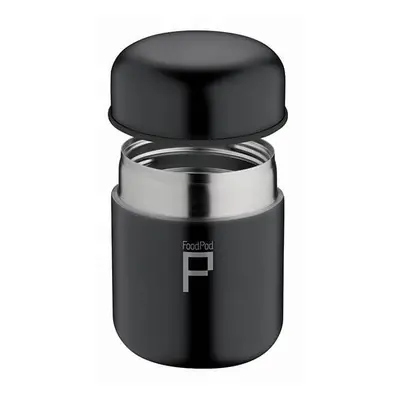 Grunwerg Vacuum Food Pod Flask, Black, 0.28litre