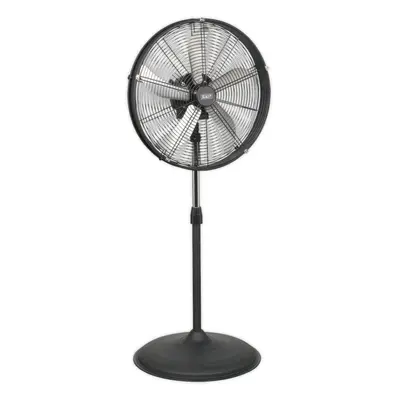 Industrial 20" Oscillating Pedestal Fan - Speed - High Velocity - Guarded