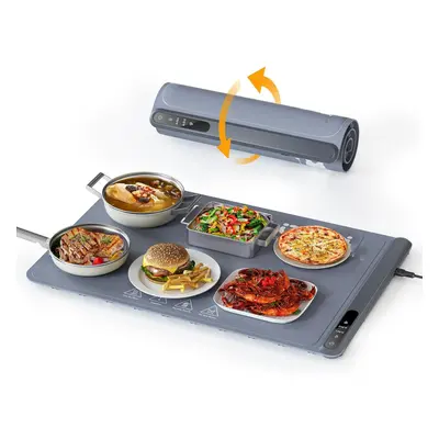 Extra Large Food Warming Tray with Adjustable Temperature Control, Electric Server Warmer Mat, H