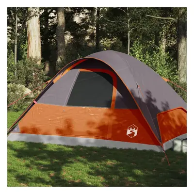 vidaXL Family Tent Dome 6-Person Orange Waterproof