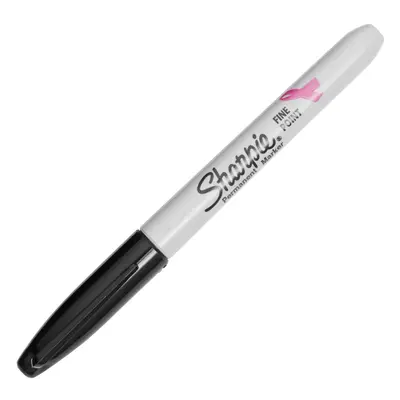 SHARPIE Fine Point Pink Ribbon Permanent Marker Black 12-Pack