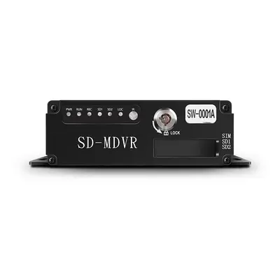 SW 0001A SD Remote Control HD 4CH DVR Realtime Video Recorder for Car Bus Truck RV Mobile SD MDV