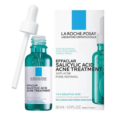 La Roche-Posay Effaclar Salicylic Acid Acne Treatment to Minimize Pores, clear Acne Blemishes an