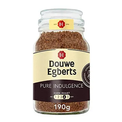 Douwe Egberts Pure Indulgence Dark Roast Instant Coffee 190g (Pack of Jars, Total 1.14kg)