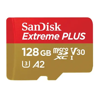 SanDisk Extreme PLUS - Flash memory card (microSDXC to SD adapter included) - GB - A2 / Video Cl