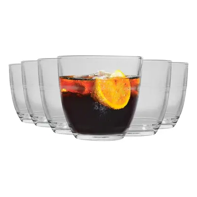 Duralex Gigogne Glass Juice Water Tumblers Glasses Set 220ml x12