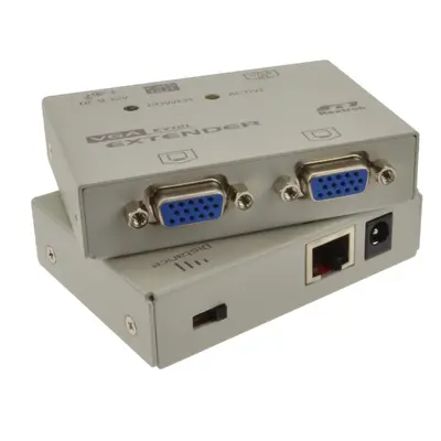 kenable Rextron VGA SVGA Cat5 LAN Powered Extender Splitter upto 150m