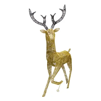 Light Up Gold Reindeer Outdoor Christmas Decoration Large Garden Stag LED 120cm