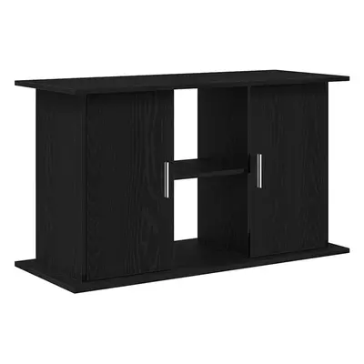 (101 x x cm) vidaXL Aquarium Stand Black Oak 81x36x73 cm Engineered Wood fish tank cabinet