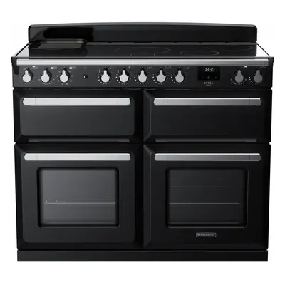 Rangemaster Estel Deluxe ESDLB110EIPGBL/CM1 110cm Electric Range Cooker with Induction Hob - Bla