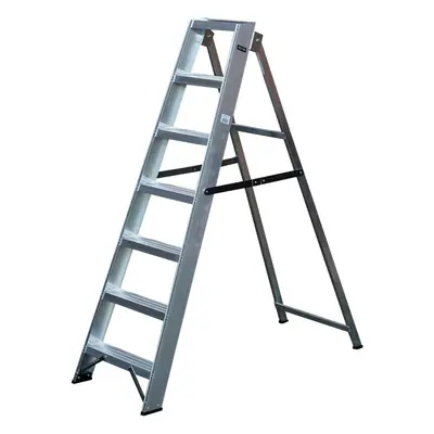 1.3m Aluminium Swingback Step Ladders Tread Professional Lightweight Steps