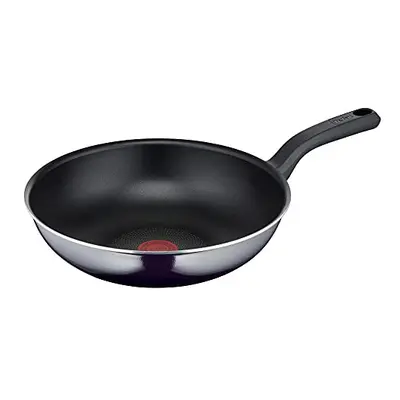 Tefal D52619 Resist Wok Pan | Safe Titanium Non-Stick Coating | Thermo-Signal Temperature Indica