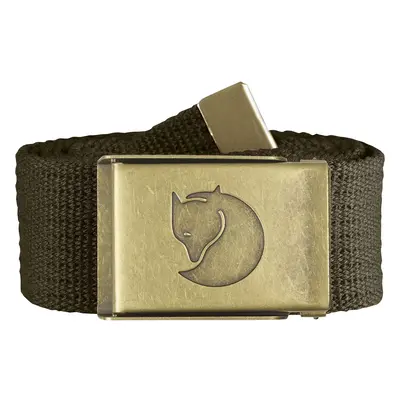 Fjallraven Canvas Brass Belt 4cm - Dark Olive