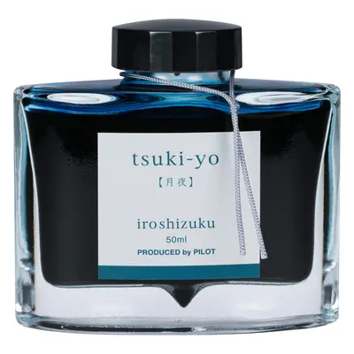 PILOT Iroshizuku Bottled Fountain Pen Ink Tsuki-Yo Moonlight (Teal) 50ml Bottle (69205)