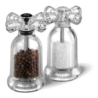 Cole & Mason Tap Salt And Pepper Grinder Set - Acrylic Mills Include Precision Mechanisms And Pr