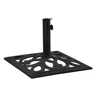 (black, x x cm) vidaXL Umbrella Base Outdoor Parasol Stand Garden Umbrella Holder Cast Iron