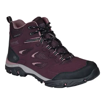 (4 UK, Dark Burgundy/Black) Regatta Womens/Ladies Holcombe IEP Mid Hiking Boots