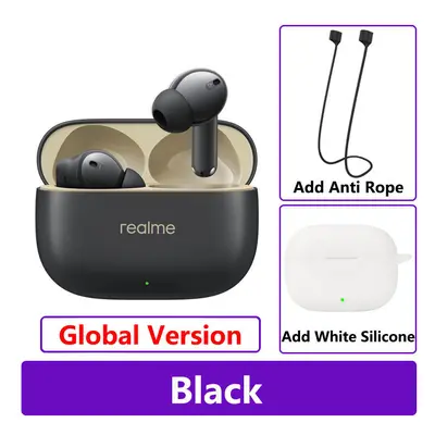 (GL Black n White) New Realme Buds T300 True Wireless Earphone 30dB Active Noise Cancelling