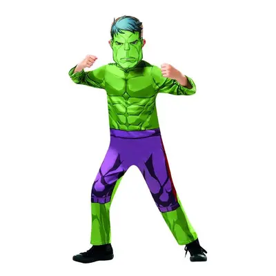 (multicoloured, S) Hulk Avengers Assemble Classic Kids Costume MARVEL superhero Carnival Size