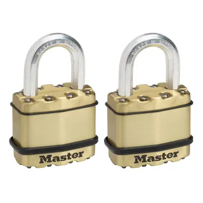 Pack of High Security Padlocks, Security Level 8/10, Keyed, Outdoor, Laminated Steel / Brass Fin