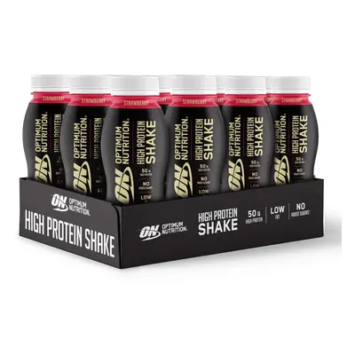 Optimum Nutrition High Protein Shake Bottles, Ready to Drink Healthy Snacks, No Added sugars, Lo