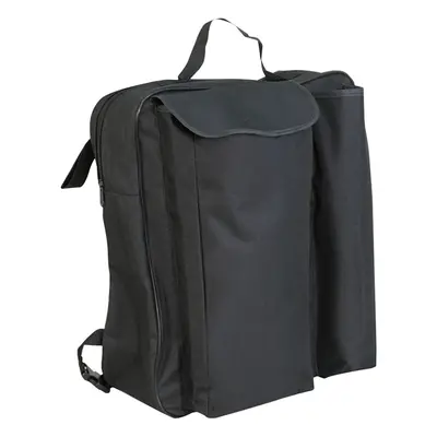 Black Wheelchair Crutch Bag - Carries Two Crutches - Storage Compartment