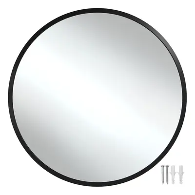 Round Mirror Fiona - aluminium frame, wall mounted, minimalist design