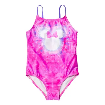 Disney Minnie Mouse Toddler Girls One Piece Bathing Suit Tie Dye Pink