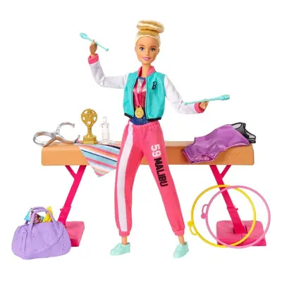 Barbie GJM72 Gymnast Doll & Playset With Accessories