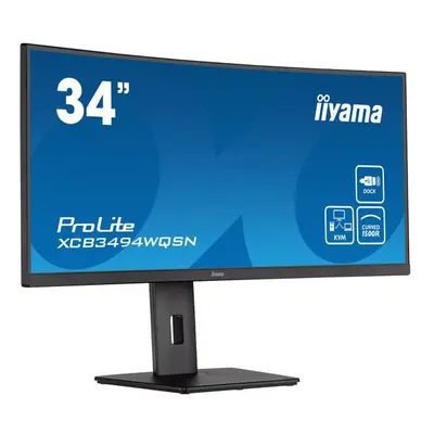 iiyama ProLite XCB3494WQSN-B5 LED display 86.4 cm (34") x pixels UltraWide Quad HD Black