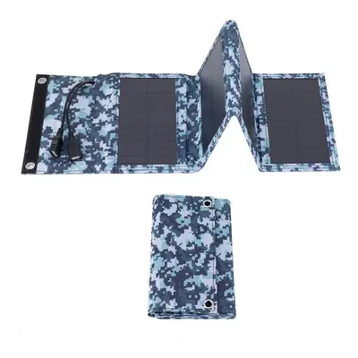 (4foldCamouflage) Solar Cell 20W Photovoltaic Panels USB Charger System Battery V 5V Portable Fl