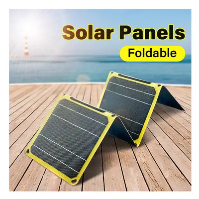 (Green Fold) 30W/40W Outdoor Powerful Outdoor Solar Panel PD QC 3.0 5V 9V 12V Portable Foldable 