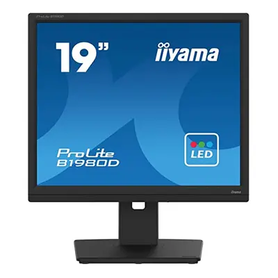 iiyama B1980D-B5 19" TN LCD, 1280x1024, VGA/DVI, Height Adjustable Stand