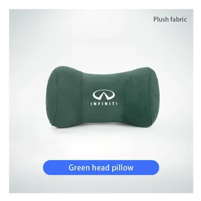 (FMP-Green) Car Headrest Neck Pillow Auto Seat Pillow For Infiniti FX35 FX30 Q50 QX70