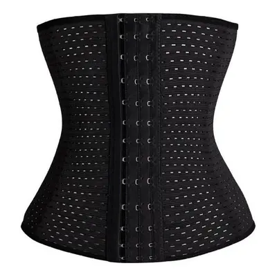 Waist Trainer / Training Corset for Hourglass Figure - Black, Size UK12