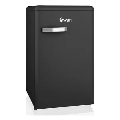 SWAN SR11035BNE Retro Under Counter Fridge with 77L Fridge Capacity, 13L Freezer Capacity, Glass