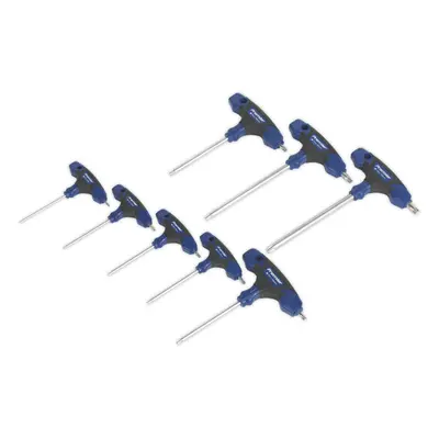 8 Piece Metric T-Handle TRX-Star Key Set - to 220mm Length - Long & Short