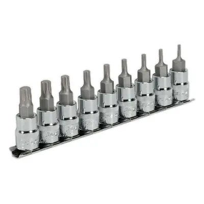 9 PACK TRX-P Vehicle Bit Set - 3/8" Square Drive Socket x 50mm Long - S2 STEEL