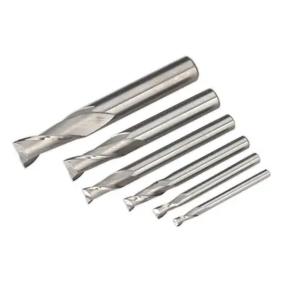 HSS End Mill Set MT2 - 3mm to 10mm Size - Suits ys08817 Lathe & Drilling Machine