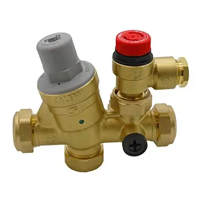 Caleffi - 22mm Inlet Control Multibloc Valve Group 533002CST