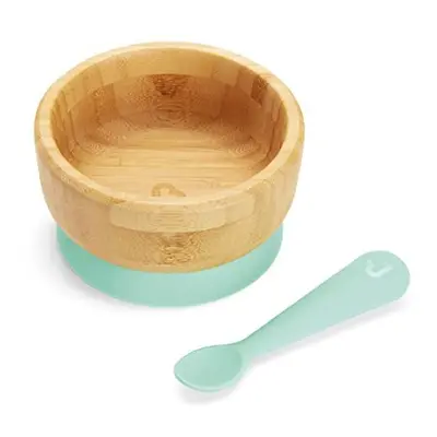 Bambou Baby Bowl, Bamboo Bowl for Weaning, Baby Suction Bowl & Spoon Set, for Babies & Toddlers 